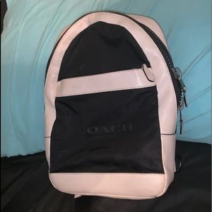 Coach cross body single strap backpack